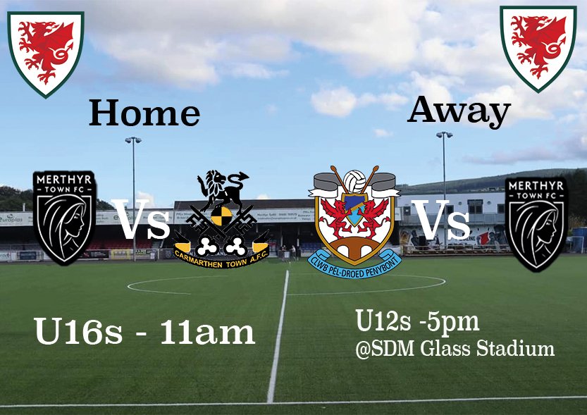 This weekend will see the return of league fixtures for our 12s and 16s. The u16s welcome @CTAFCacademy to penydarren park whilst the u12s travel to @Penybontacademy
