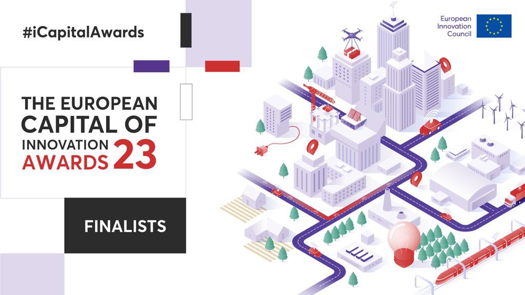 Congratulations to all #iCapitalAwards 2023 finalists! 

These cities excel in promoting their innovation ecosystems and use innovation to positively transform people’s lives.

Discover the finalists ➡️ europa.eu/!YdgpKJ