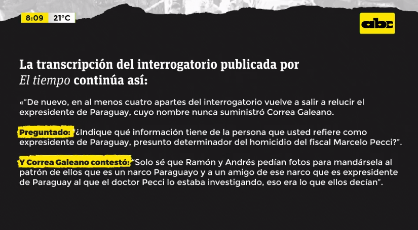 ABCTVpy's tweet photo. #MarceloPecci | Según una publicación del diario colombiano “El Tiempo”, uno de los cerebros del plan para matar al fiscal “salpica a un expresidente de Paraguay”.

📍Este declaró “en siete ocasiones que un expresidente paraguayo estaba enterado del plan criminal”.

#ABCTVPy🔗https://t.co/i2bNFSfsUc

🟡Facebook Live: https://t.co/QSp5O9lZq9