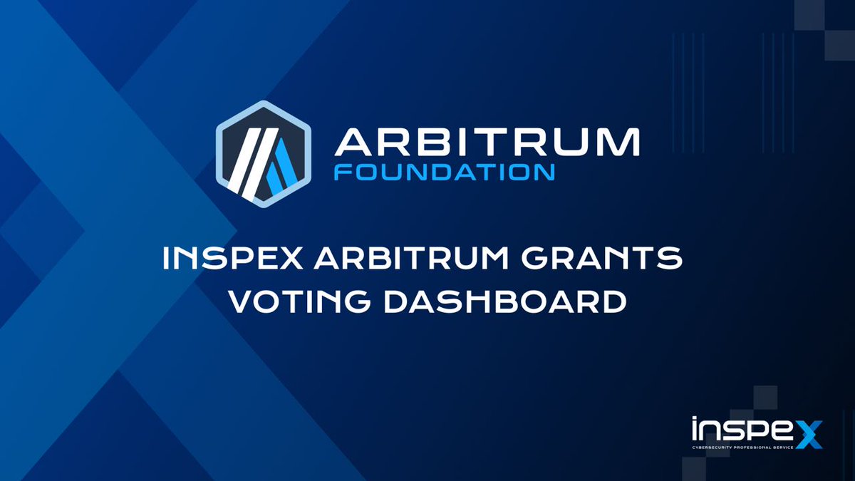 InspexCo's tweet photo. We have created a dashboard to track voting of all the STIP proposals on @arbitrum

Check it out here: https://t.co/P6Iol673o4

#Arbitrumfoundation #Arbitrum #ArbitrumSTIP #arb #STIP https://t.co/ohyILs1xTz