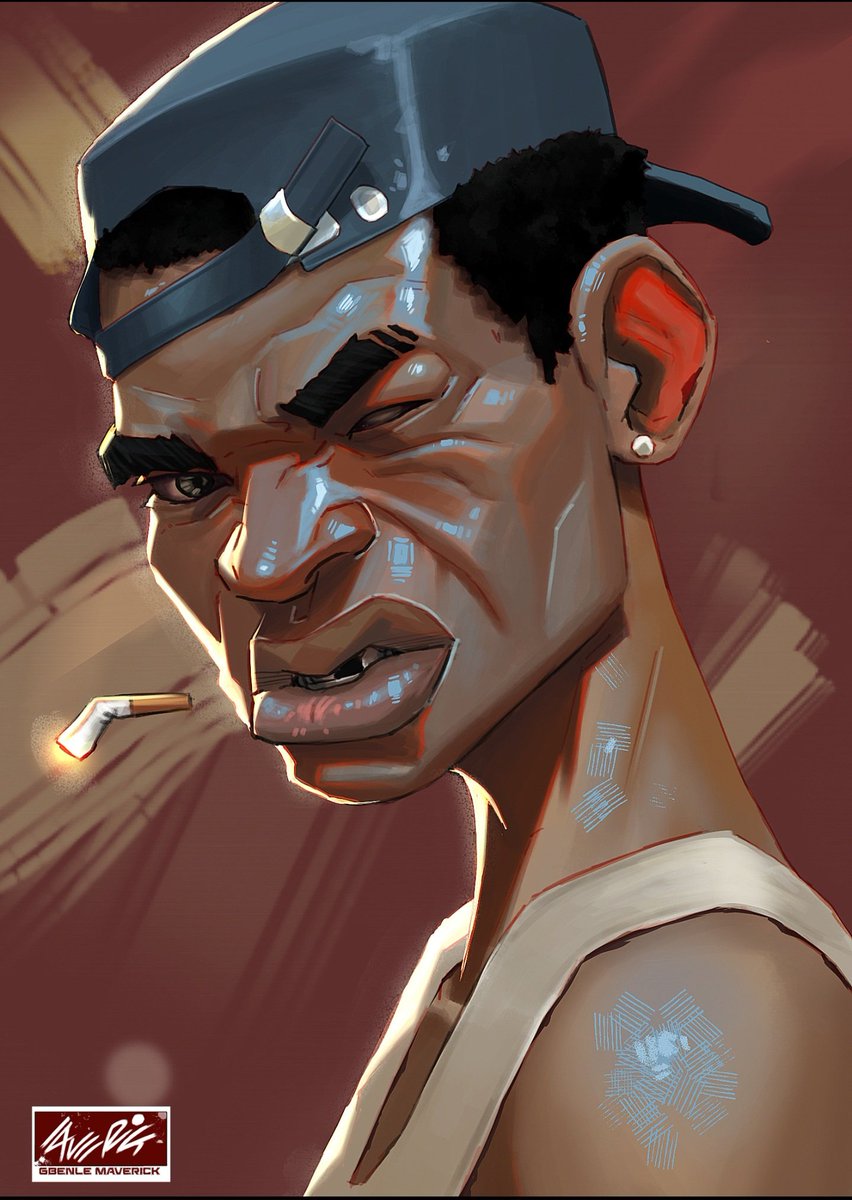 gbenle_maverick's tweet photo. I'm Gbenle Maverick, this is my art. https://t.co/9bpGTIC2BG