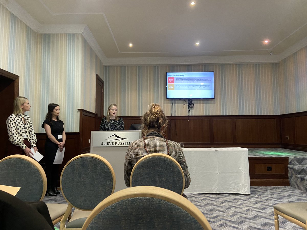 It’s the second day of our National OT conference #aoti2023. Today we have 2 presentations from <a href="/svuh/">St Vincent's University Hospital (SVUH)</a>. Senior OT <a href="/RachelColl8/">Rachel Collins</a> is presenting alongside her ICU OT colleagues on their establishment of national community of practice for OTs in ICU
<a href="/AOTInews/">Association of Occupational Therapists of Ireland</a> <a href="/HSCPsSVUH/">Health and Social Care Professions SVUH</a> <a href="/Global_ICU_OTs/">Global Critical Care OT Network</a>