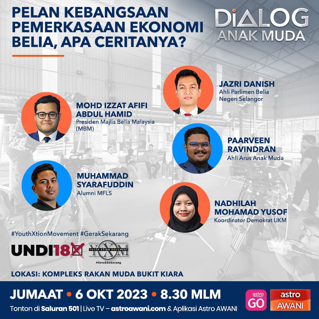 Lets hear it out tonight from our member Parveen representing ARUS Anak Muda on Dialog Awani <a href="/501awani/">Astro AWANI</a> tonight!