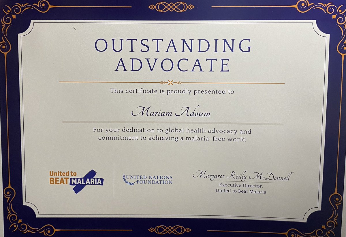 DolaDawi's tweet photo. It is my honor to convey the #voices of others. Thank  you @unitedtobeatmalaria @unfoundation for this meaningful recognition. 

#humanity #endmalaria #africanchildren https://t.co/2FtFLFkpBQ