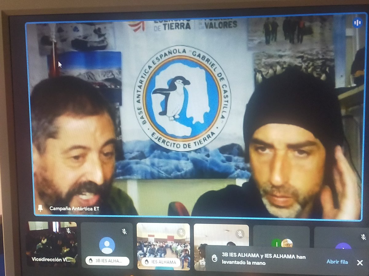 ¡Hola a todos! Queda abierto el plazo de solicitud de videoconferencias con <a href="/Antartica_ET/">Contingente Antártico ET</a> 📡 🛰 Todo aquel organismo que lo desee tendrá oportunidad de interactuar con los científicos y militares desplegados en la Base “Gabriel de Castilla” #BAEGdC, del continente blanco 🐧🦭 .