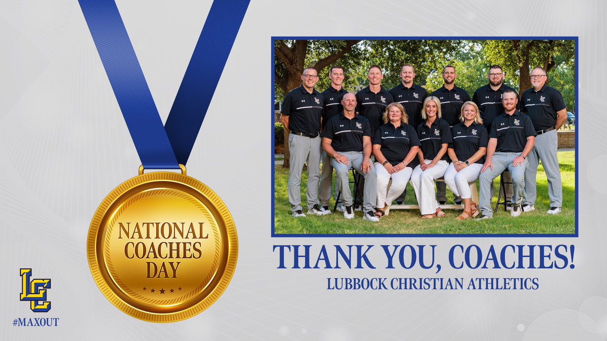 LCHSEagles's tweet photo. 🤩Happy National Coaches’ Day!

We 💙💛 our coaches! 

#nationalcoachesday #bestcoachesever #thankyouforallyoudo https://t.co/cmddRi4Yav