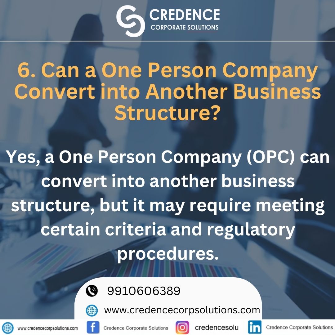 CredenceSol's tweet image. Business Evolution: Can a One Person Company Transform into Something More? 🔄🏢#OPCConversion #BusinessStructureChange #EntrepreneurialGrowth #credencecorporatesolutions #CAFirm #Parttimeaccounting #IndiaByCredence #IndiaByComplianceguru #IndiaByIncorporationguru #BuildProof