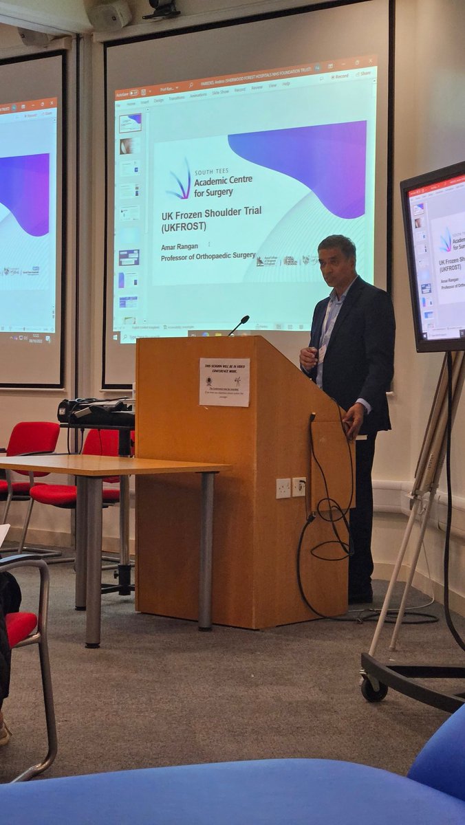 Amit Bidwai@ (@nottsshoulderdr) on Twitter photo I am honoured to have Prof Amar Rangan here at <a href="/SFHFT/">Sherwood Forest Hospitals NHS FT</a> to present <a href="/NIHRresearch/">National Institute for Health and Care Research</a> backed UKFROST trial results <a href="/bessconference/">British Elbow & Shoulder Society</a> #AHProadshow I am honoured to have Prof Amar Rangan here at <a href="/SFHFT/">Sherwood Forest Hospitals NHS FT</a> to present <a href="/NIHRresearch/">National Institute for Health and Care Research</a> backed UKFROST trial results <a href="/bessconference/">British Elbow & Shoulder Society</a> #AHProadshow