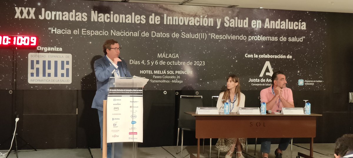 #JISA2023. Síntesis.Carlos Parra, Jesús Galván,Conchi Castejón <a href="/clparrac/">Carlos Luis Parra-Calderon</a> <a href="/concastejon/">Conchi Castejón</a>
Hemos generado debate frente a los retos del #ENDS. Quedarán serán los efectos y el reflejo que causen estos encuentros, como el atardecer sobre el mar. Tenemos tareas para mejorar. <a href="/SEISeSalud/">SEIS eSalud</a>