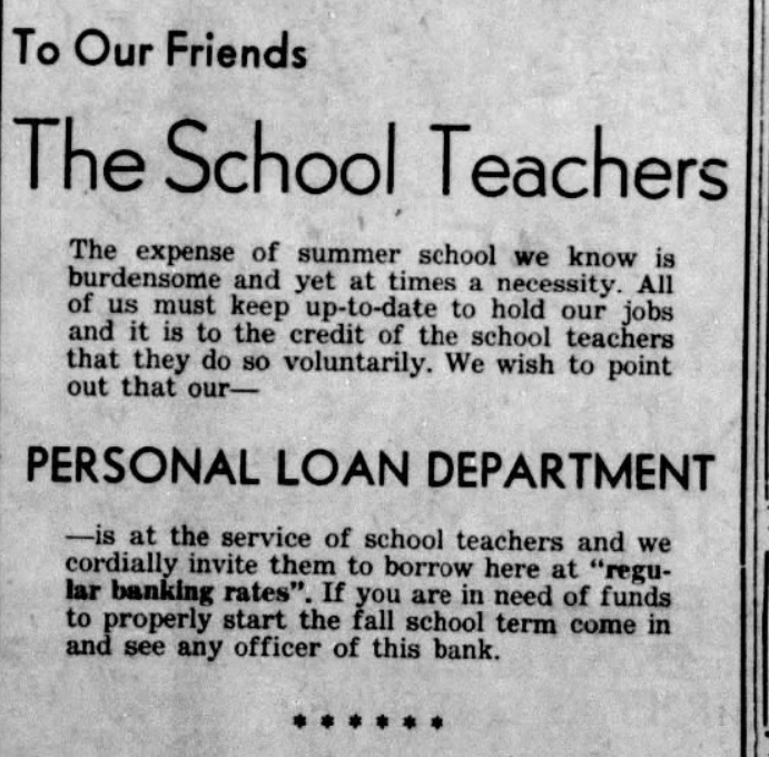 EdHistory101's tweet photo. Interesting find while searching for something else. From the Lawton (Oklahoma) Constitution, 1939. https://t.co/hwt1CTtyeR