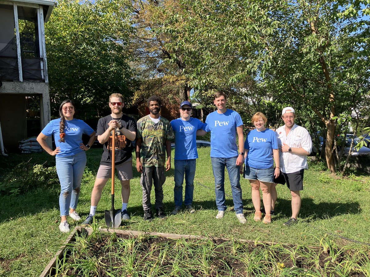 GuerrillasDC's tweet photo. Thank you to the volunteers from Pew Charitable Trusts @pewenvironment who pitched in with our landscaping and urban agriculture interns @SashaBruceYouth at Bruce Farm on Monday. https://t.co/rhxuRRlSxO