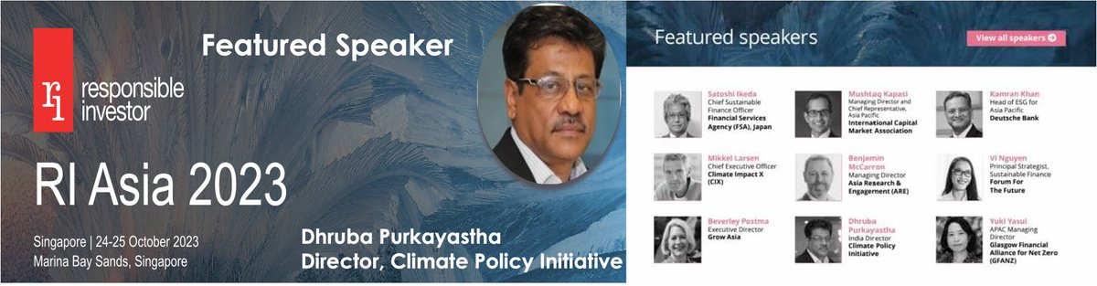 Featured Speaker at @ResponsibleInvestor Asia 2023, Singapore on The Next Chapter of the Carbon Trading Market in Asia.

Read more: lnkd.in/dMVExNCG

#CarbonMarket #Asia #sustainablefinance