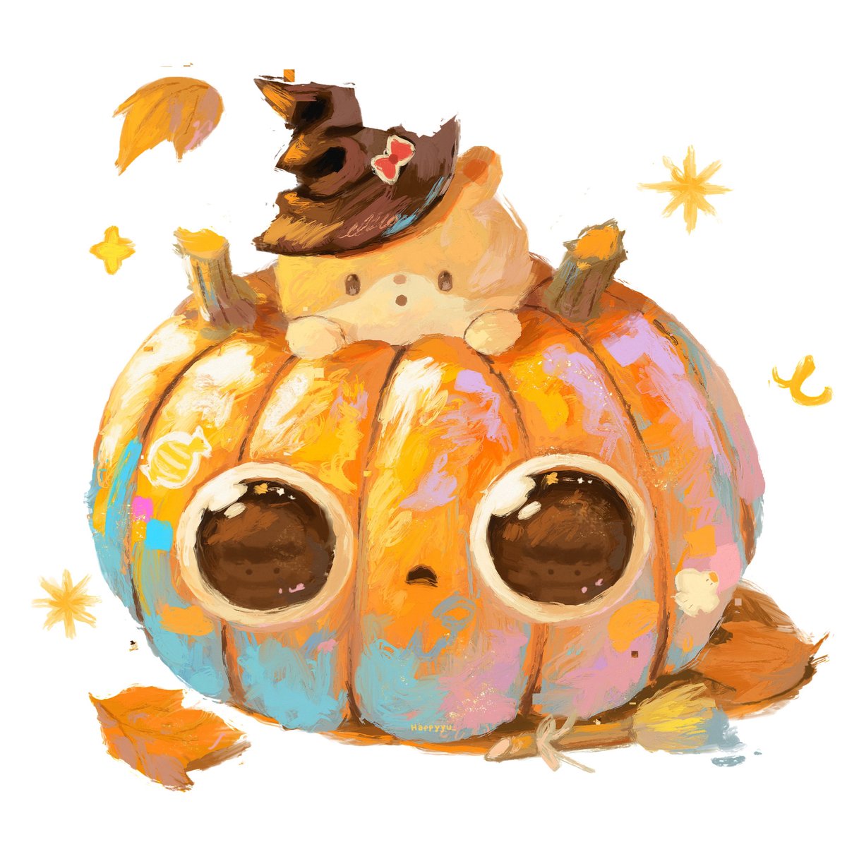 hat no humans pumpkin jack-o'-lantern witch hat white background halloween  illustration images