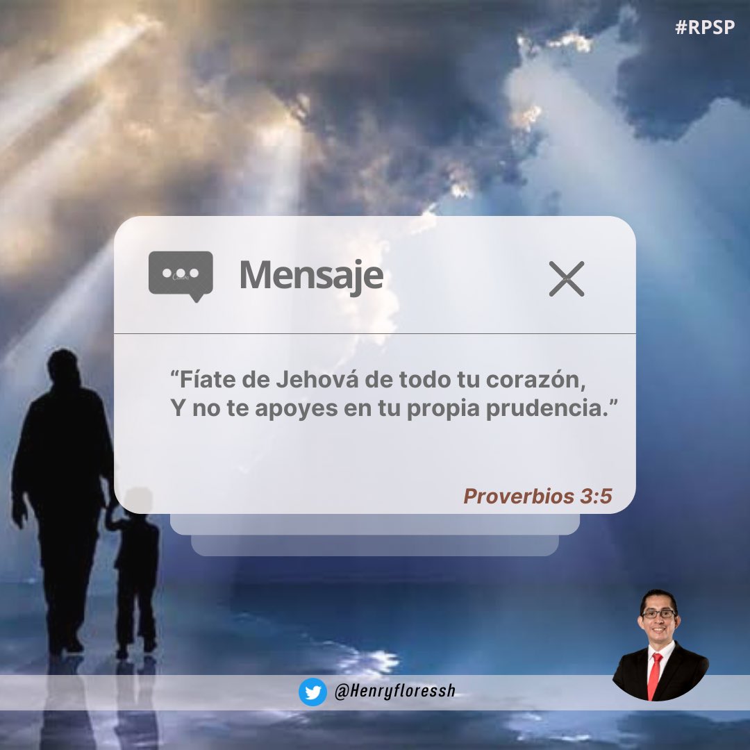 Henryfloressh's tweet photo. PROVERBIOS 3

Confiar en Dios es no tener fondo en ti mismo, y en toda criatura, y así apoyarte en Dios. Tener la certeza que sin Él, te hundes.

#Rpsp https://t.co/3bL6Up4zN5