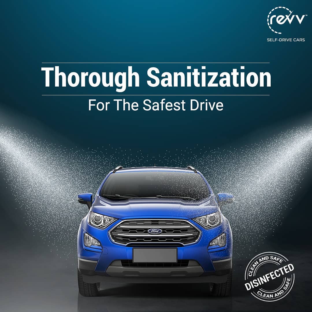 Every Revv car is thoroughly cleaned and sanitized before it’s delivered at your doorstep.

#RevvIt #RevvCars #SelfDriveCars #sanitization #SelfDriveForSelfCare #TravelSafe #sanitizedcars #safety #safe
