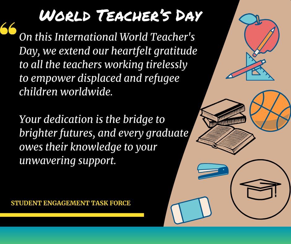 #Teachersday  #Education #teachers #refugees