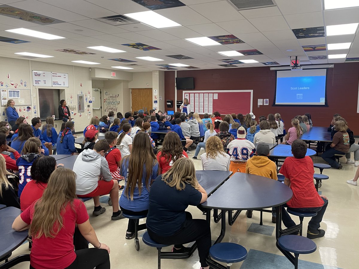 HMS_Scots's tweet photo. Kick-off meeting for HMS Scot Leaders. It’s a packed house! #ForEachStudent https://t.co/GAjoftBpCw
