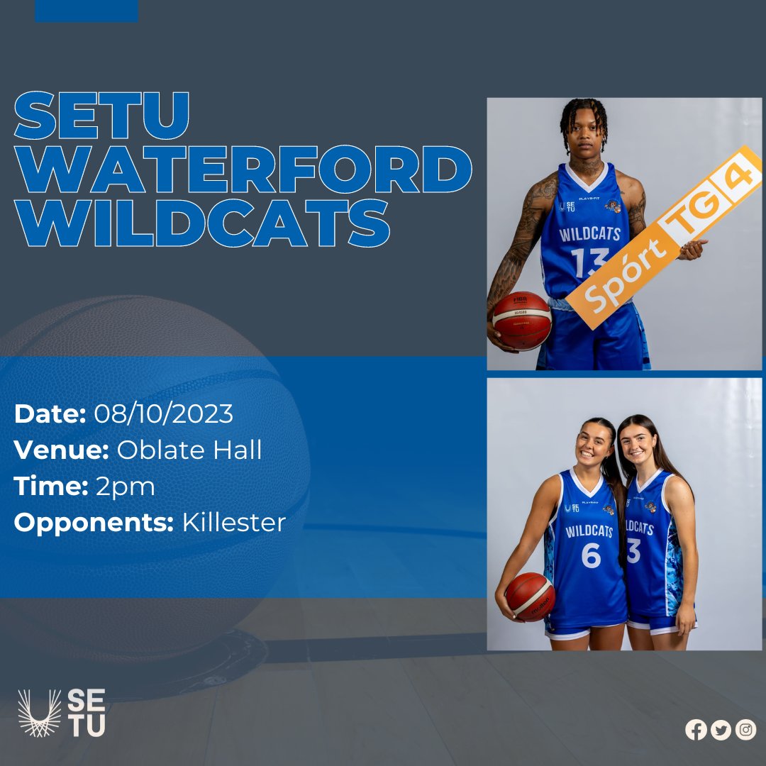 📢Super League 2023📢 Wishing our partners SETU Waterford Wildcats the very best of luck as they continue their Super League campaign👏 The girls will take on Killester at 2pm on Sunday in Oblate Hall🏀 Good luck!🙌 @SETUWildcats