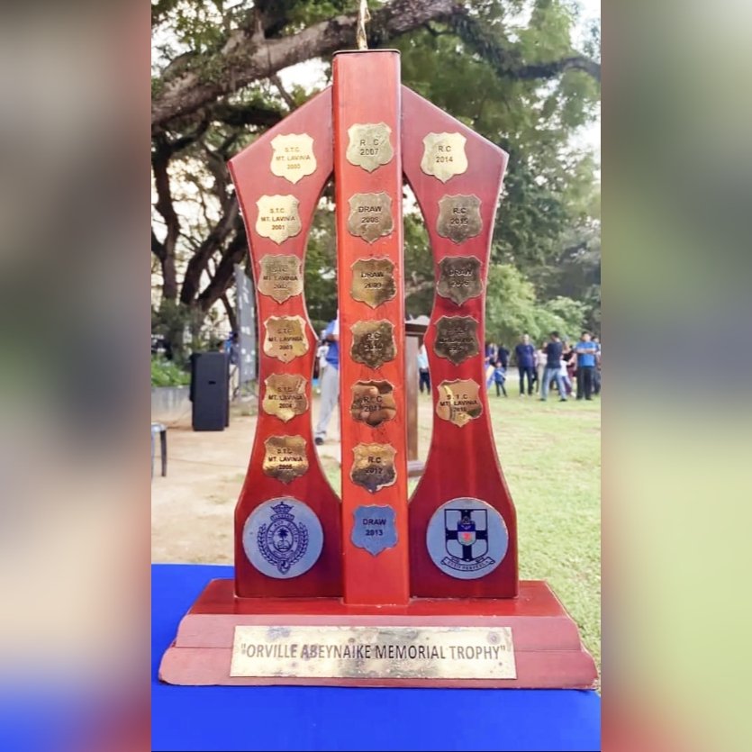 rc__archives's tweet photo. Orville Abeynaike Memorial Trophy (Annual Royal - Thomian Hockey Encounter)

The official encounter coveting the prestigious Orville Abeynaike Memorial Trophy commenced in 2000.

Read more: https://t.co/QY3nLp5GoS

#theroyalcollegearchives https://t.co/4dDEsicOqL