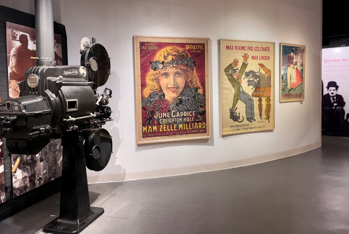 museucinema's tweet photo. Restauració i instal·lació del cartell de cinema Mam'zelle Richard. El Museu del Cinema acaba d’incorporar a l’exposició permanent un cartell cinematogràfic de 1920 que és obra del cartellista i pintor llagosterenc Emili Vilà i Gorgoll. https://t.co/ChpagkT2Gm https://t.co/wtxlCETNkO