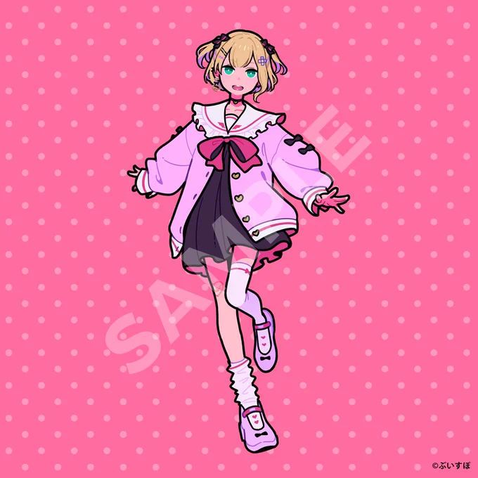 ぶいすぽっ!所属 胡桃のあ様胡桃の日記念グッズ2023のイラストを描かせていただきました!ボーイッシュ&amp;ガーリーなのあちゃんがスマホケースとステッカー缶バッジセットになっております〜!■販売ページはこちら 