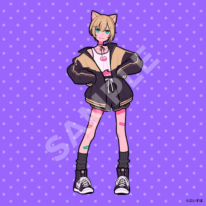 ぶいすぽっ!所属 胡桃のあ様胡桃の日記念グッズ2023のイラストを描かせていただきました!ボーイッシュ&amp;ガーリーなのあちゃんがスマホケースとステッカー缶バッジセットになっております〜!■販売ページはこちら 