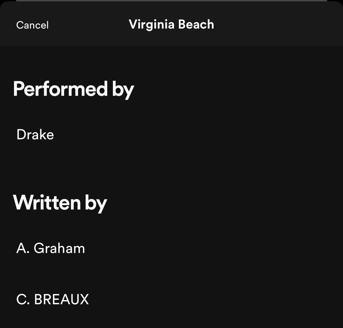 Frank Ocean’s “Wiseman” was sampled on “Virginia Beach” by Drake