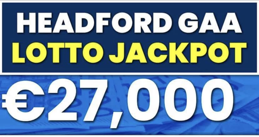 HeadfordGAAClub's tweet photo. One of Ireland’s largest lotto jackpots 😍up for grabs this weekend…..It could be you 😉

Click the link to play: https://t.co/oV8MNtISCy https://t.co/AyE0weleaz