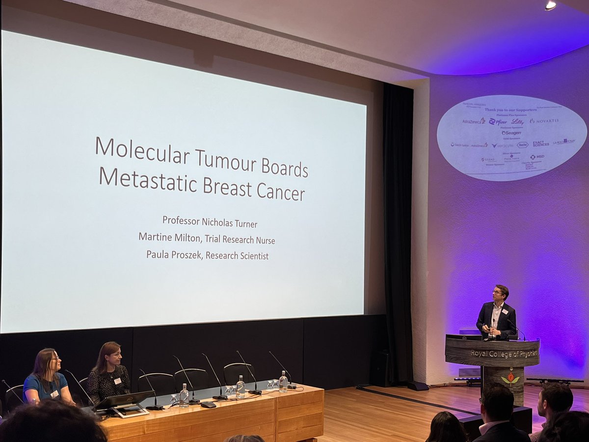 Interesting patients’ cases presented by Prof Nicholas Turner in his talk about Practicalities and implications of molecular testing in the NHS

#breastcancer #BreastCancerAwarenessMonth 
<a href="/royalmarsdenNHS/">The Royal Marsden NHS Foundation Trust</a> <a href="/RCPhysicians/">Royal College of Physicians</a>