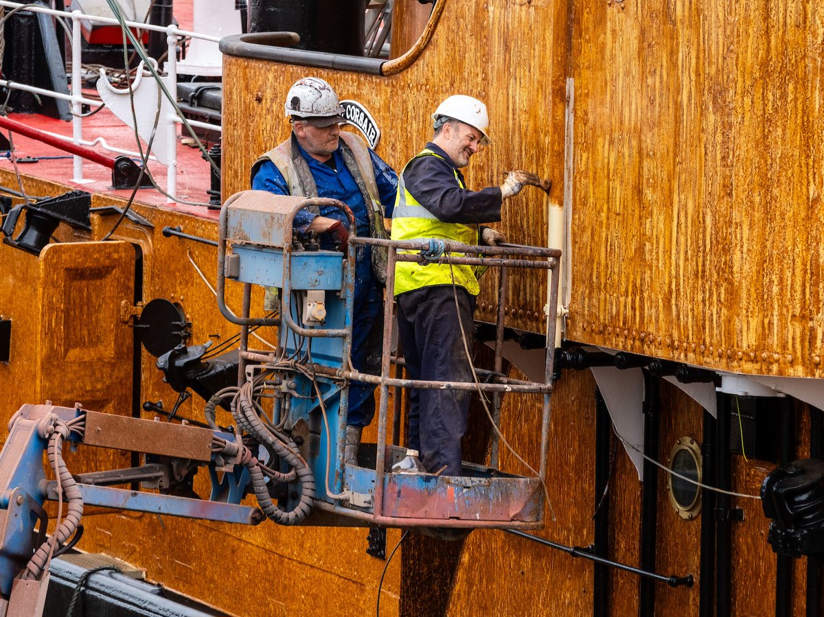 🚨UPDATE🚨 

The Arctic Corsair is being painted and having new brackets fitted.

#HullMaritime | <a href="/HeritageFundNOR/">The National Lottery Heritage Fund North</a>