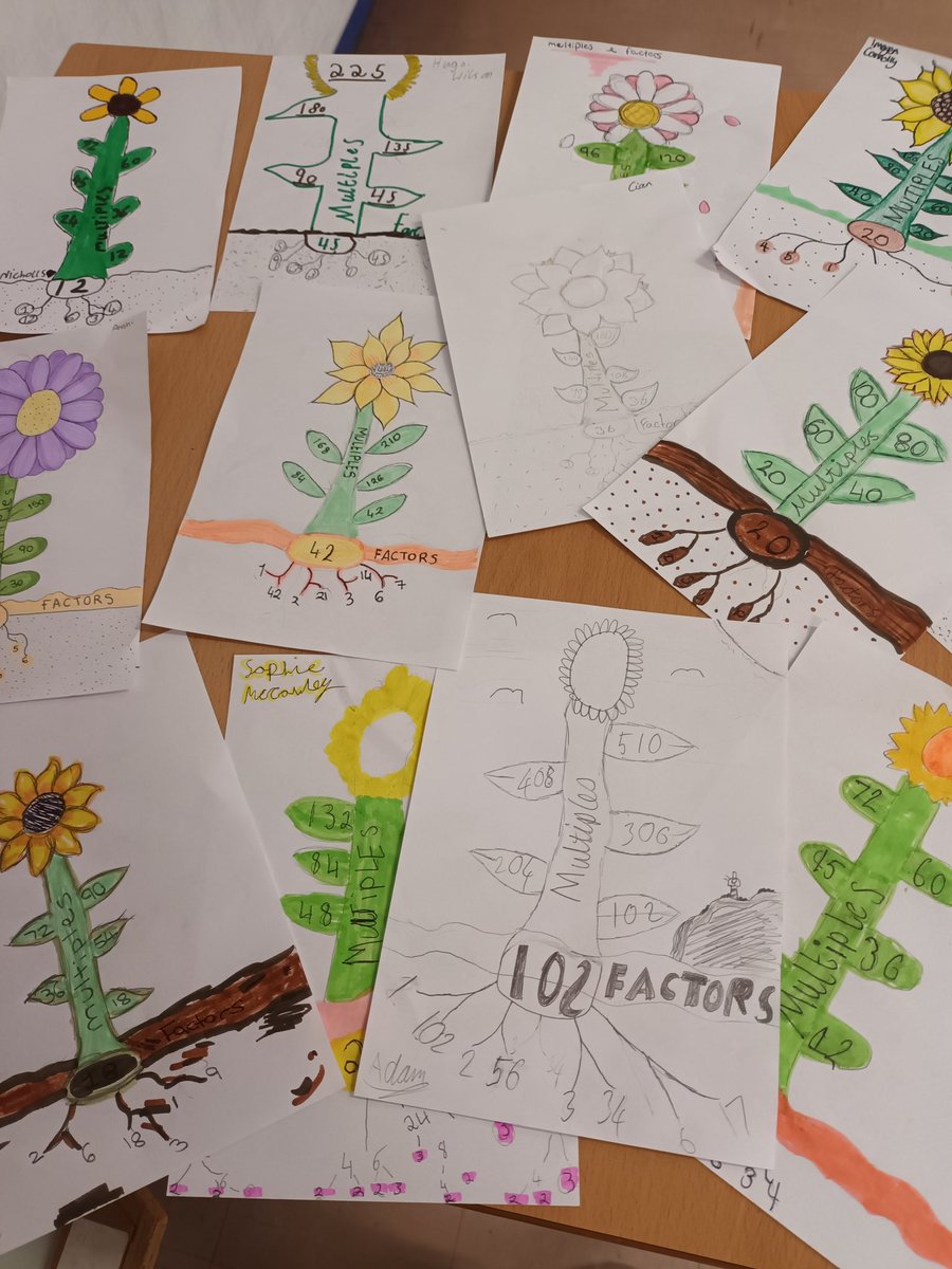 S2B made some great factor/ multiple sunflowers today to help them remember the difference. A lovely activity for #WorldSmileDay2023 #ForeverThrive