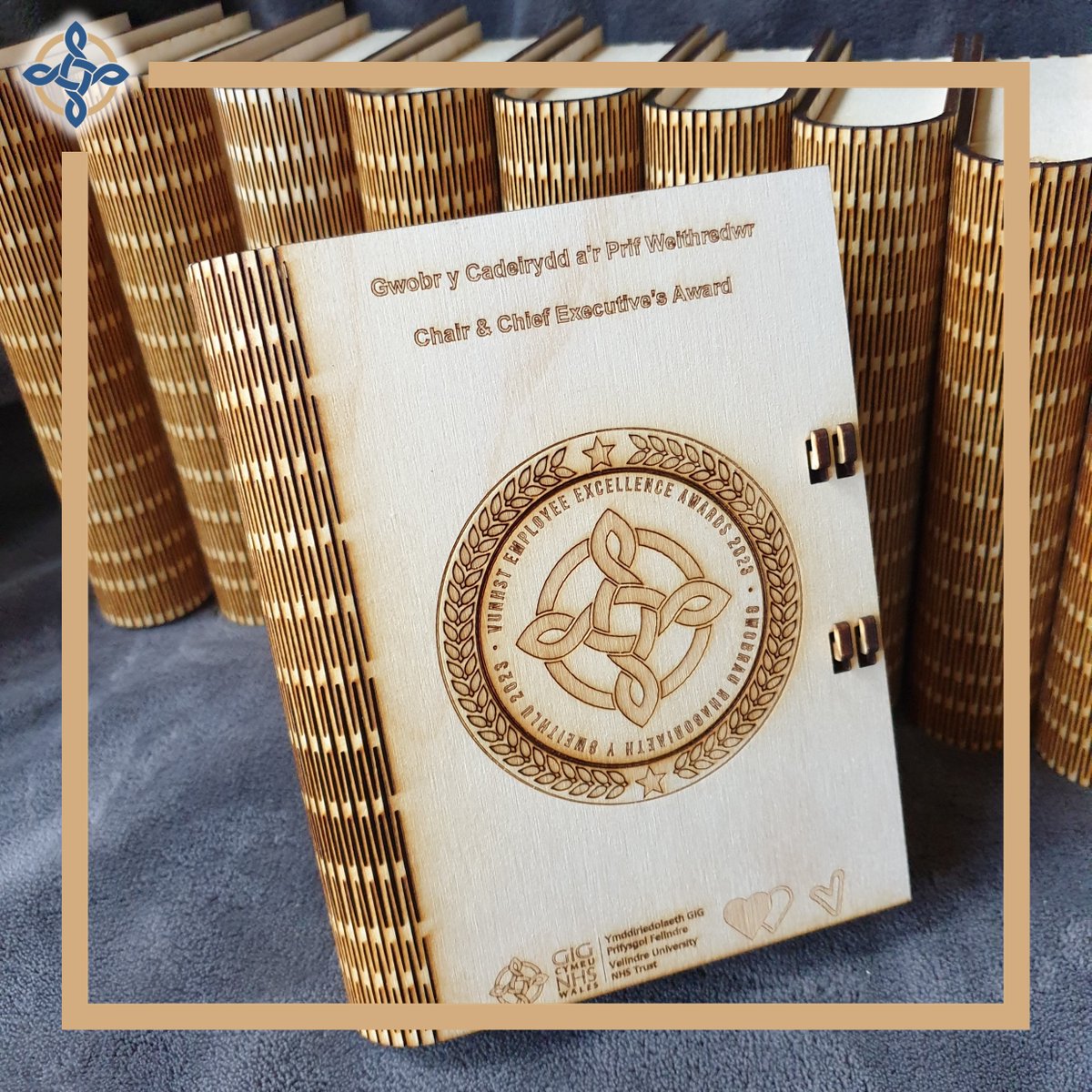 VelindreTrust's tweet photo. 🥇 This time last week, we held our Employee Excellence Awards!

Many thanks to @garabaldi_78 and the team @CardiffMetCSAD for providing the wonderful medals and boxes which were presented at the ceremony.

We'll share details of all our winners very soon! 👀 https://t.co/iHKTbvfvnN