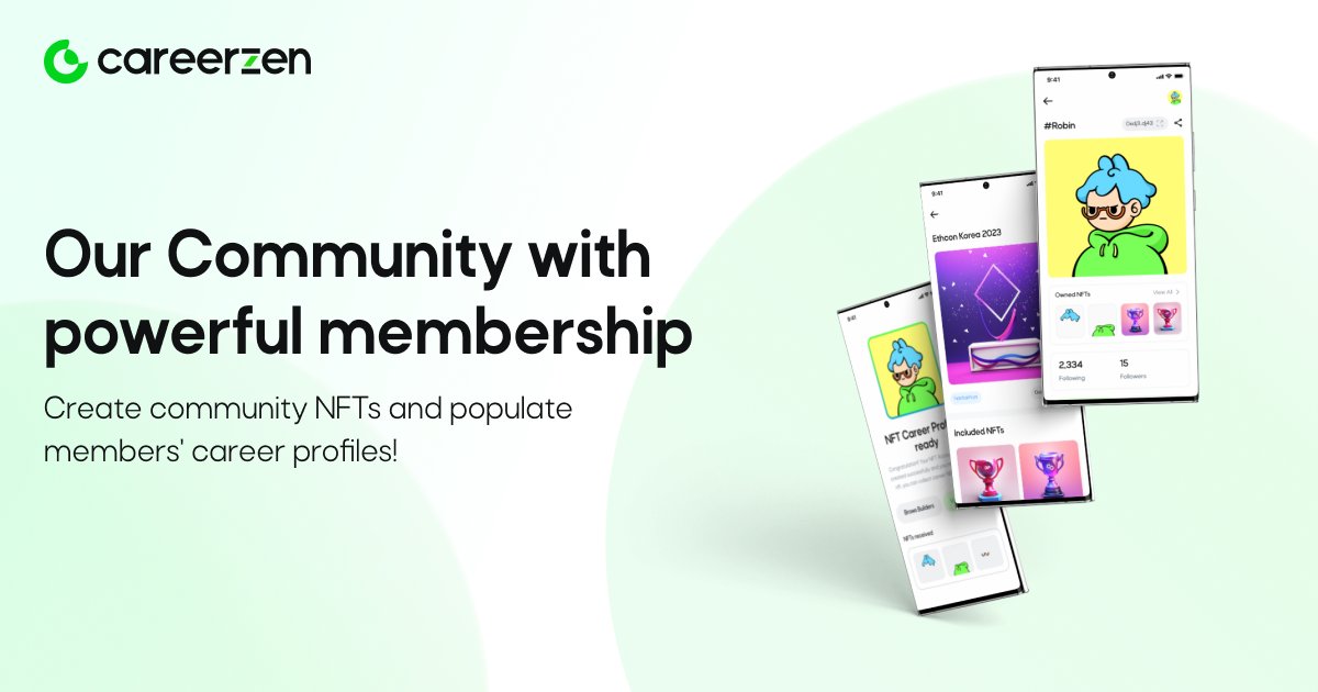 careerzen's tweet photo. [Careerzen MVP test]

* Specifically, the first 5 people to fill out the survey will be rewarded with NFTs or giftcards to sell on the marketplace!
* Telegram Group URL: https://t.co/n2cofM6tPe
* Service URL: https://t.co/VXkLeVTmwV https://t.co/p8cKiJEjAf