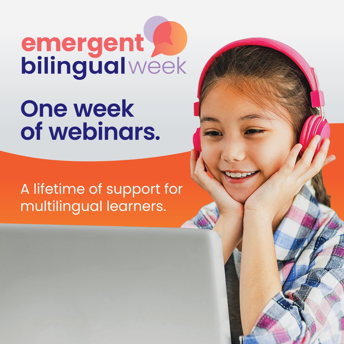 📣 Save the date for Lexia's fourth annual #EmergentBilingualWeek! 📣

Join us 10/23-10/27 for this free webinar series that will focus on multilingual learning and accelerated literacy for #EmergentBilinguals. Register for #LexiaEBWeek here: spr.ly/6010u3rqi