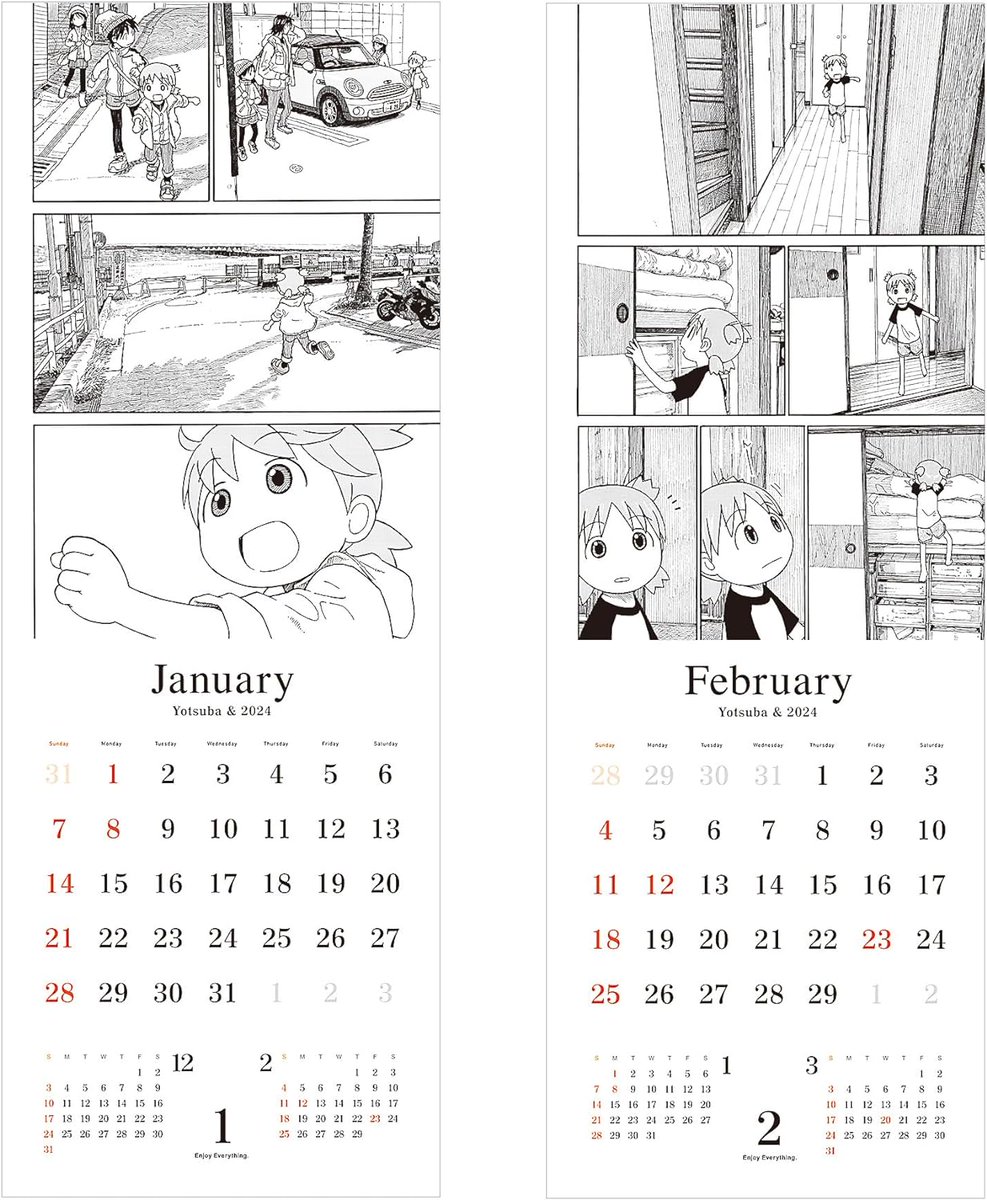 よつばと！」原画展カレンダーの2024年版、amazonでの取り扱いが始まり