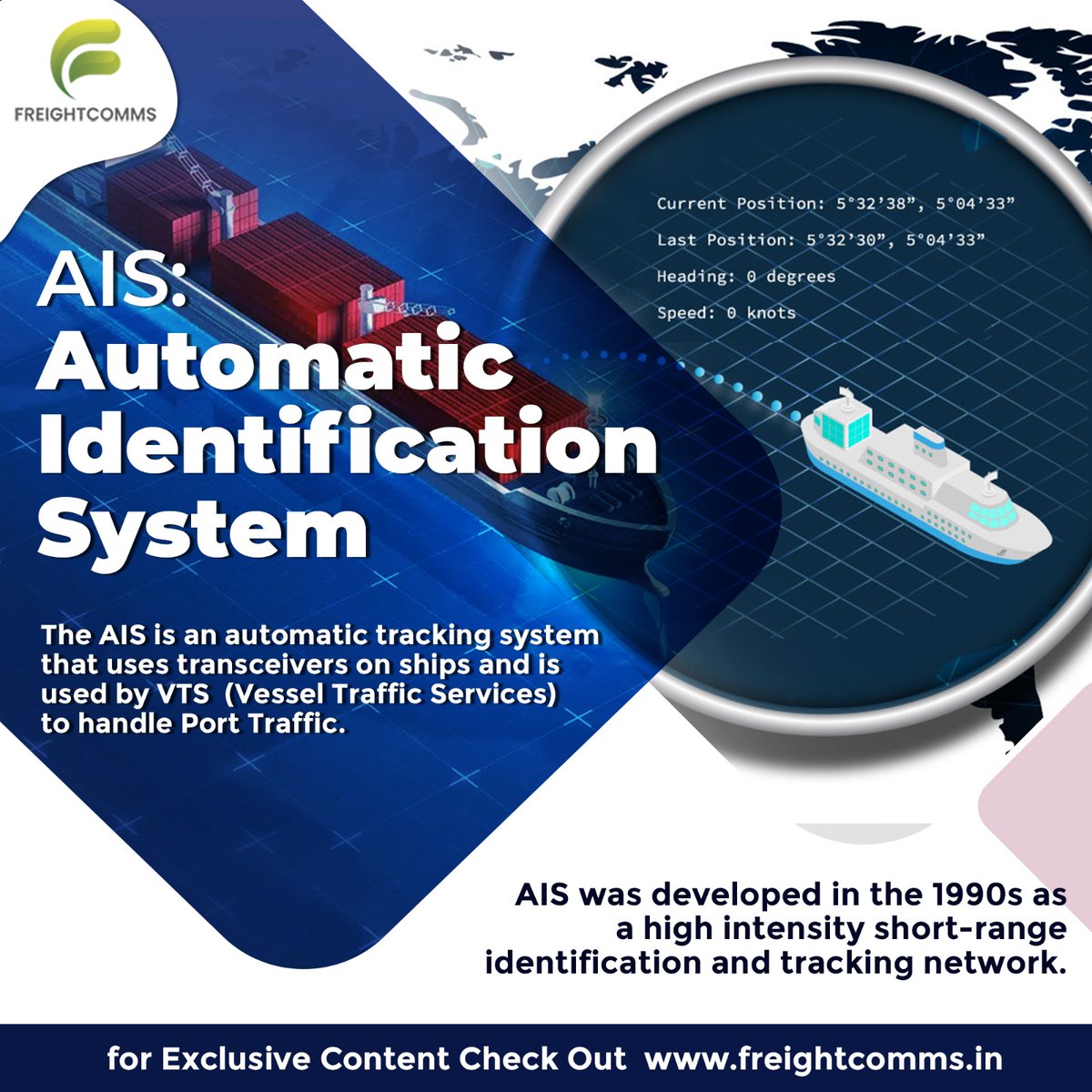 freightcomms's tweet image. Navigating the seas with AIS technology ⚓ #AIS #Maritime #ShipTracking
👉 For more such Exclusive Content checkout freightcomms.in 🌐