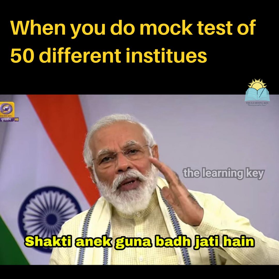 TheLearningKey's tweet image. "Meme Meets Reality"
#TheLearningKey #KnowledgeNuggets #LearningHumor #UPSCCrackers #SmartJokes #UPSC
🌐 Visit us at - thelearningkey.co.in