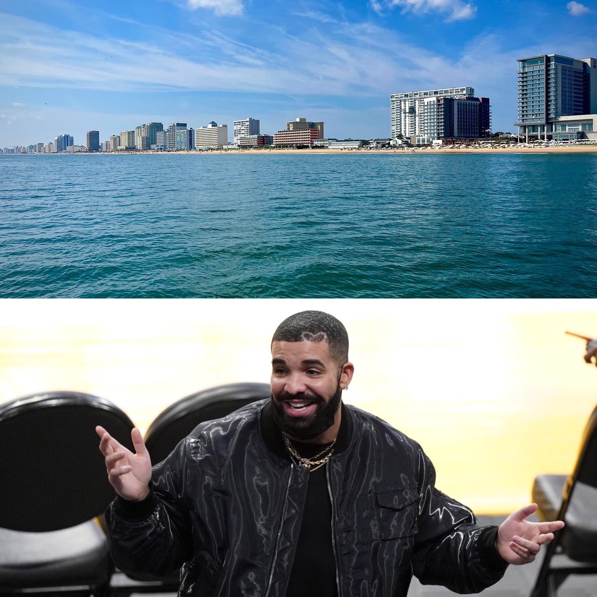 👀👀👀 #VirginiaBeach trending this morning as Drake dropped his new album, #ForAllTheDogs!

“Virginia Beach” is track 1. He only mentions the city once — describing a girl as, among other things, ‘pretty but rough, just like Virginia Beach.’ 🫣

wtkr3.co/3F7m5qi <a href="/WTKR3/">WTKR News 3</a>