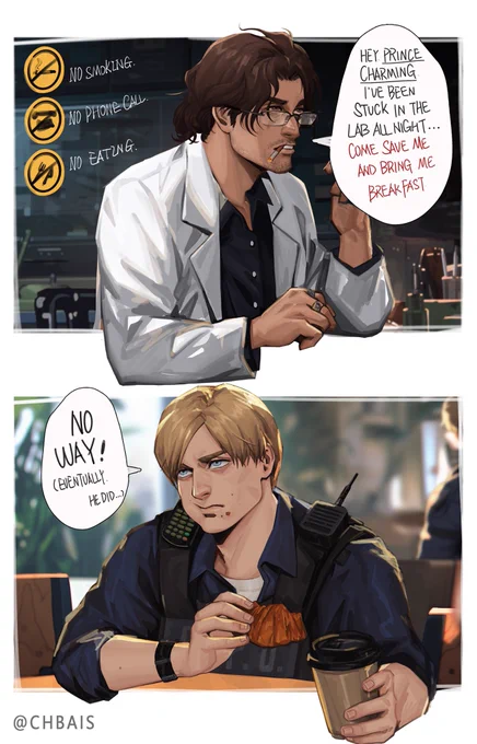 If luis just a researcher,leon just a cop…⬇️ #LeonKennedy #ResidentEvil4Remake #LuisSerra
