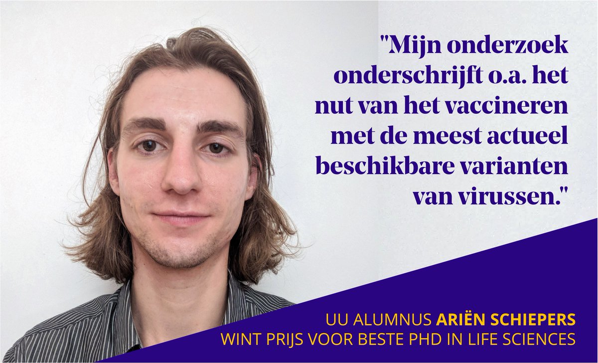 Meet <a href="/Arien_Schiepers/">Ariën Schiepers</a>: award-winning UU alum (bio-med)! 🎓 

His groundbreaking PhD research won him the International #BirnstielAward for Doctoral Studies in Molecular Life Sciences 2023 (<a href="/IMPvienna/">IMP</a>).

Ariën, congratulations on your extraordinary achievements! 🎉 

#proudUUAlum
