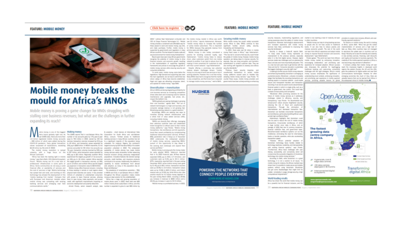 Mobile money breaks the mould for Africa’s MNOs. Find out more here ow.ly/iNbE50PTNKv. #Technology #IndustryNews #Analyts #IDC