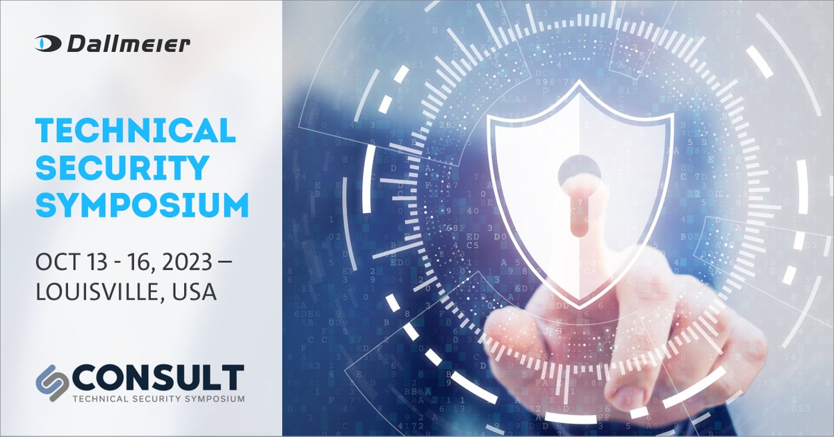Dallmeier_com's tweet image. 📌 Save the date for the CONSULT Security Event/ Louisville, Oct 13-16, 2023.
Our Dallmeier USA team is excited to connect with #SecurityConsultants &amp;amp; discuss the latest developments in #PhysicalSecurity. 
Join us there: attendconsult.com/ScheduleDay/In… 
#Panomera #Domera