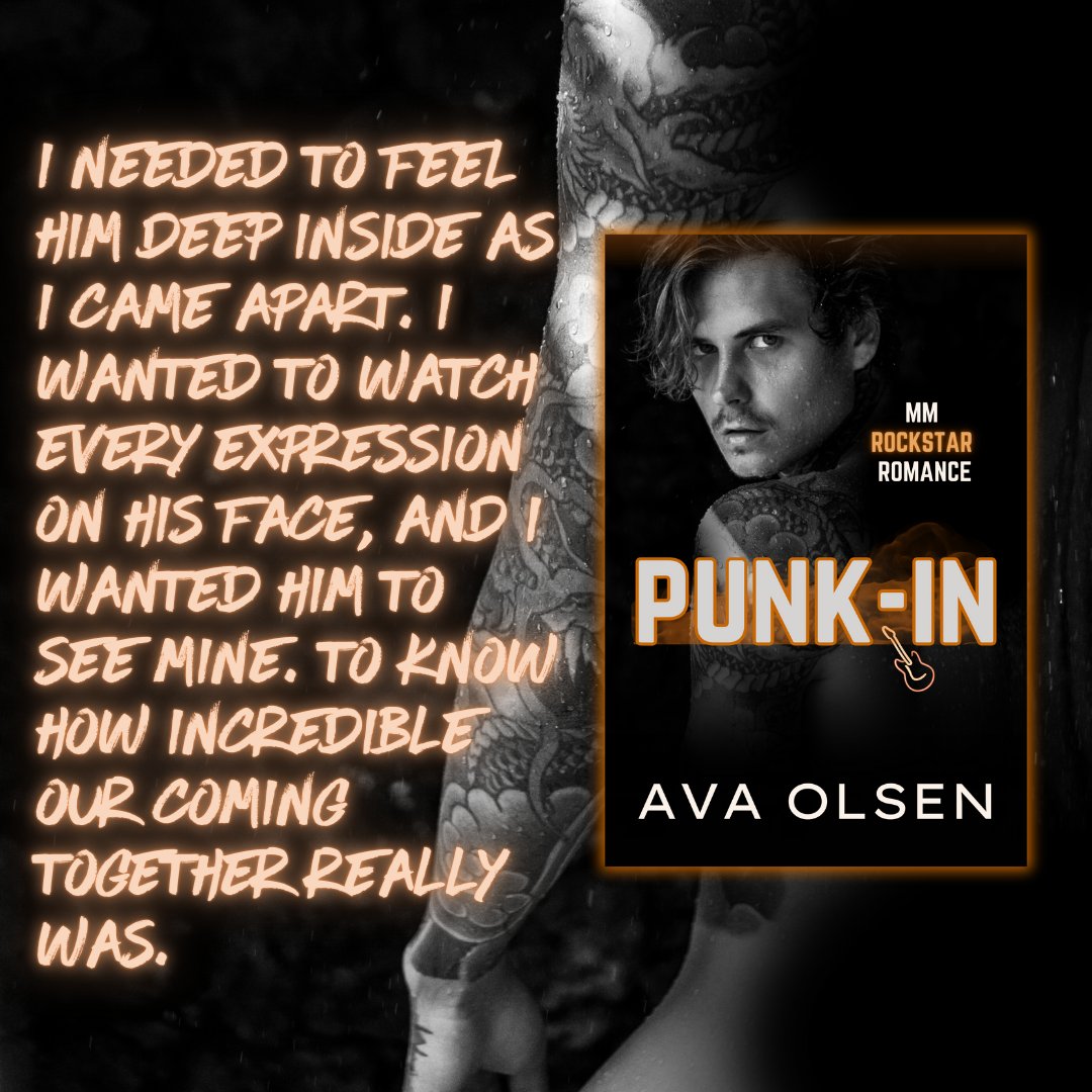 PUNK-IN releases Oct 12: mybook.to/Rll4Dl 

#comingsoon #mmromance #avaolsenauthor #mmbooks #queerromance #steamybooks #mmromancereader #mmbookstagram  #mmromanceaddict #mmromancereads #mmromanceauthor #rockstarromance #preorder #gayromancereader #mmromancebooks