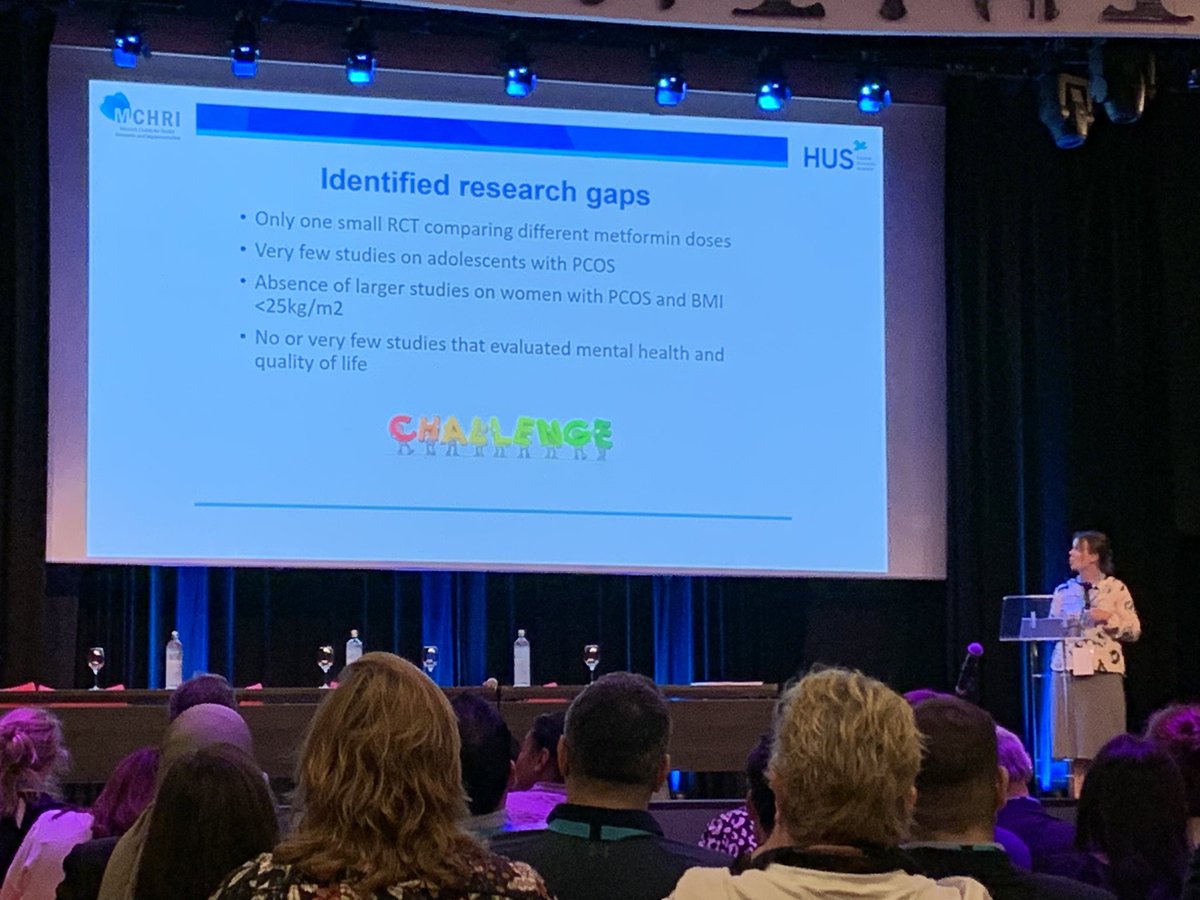 Metformin in #PCOS - presented by <a href="/JohannaMMelin/">Johanna Melin</a> from University of Helsinki, Finland 🇫🇮

Results, recommendations, and research gaps 👍