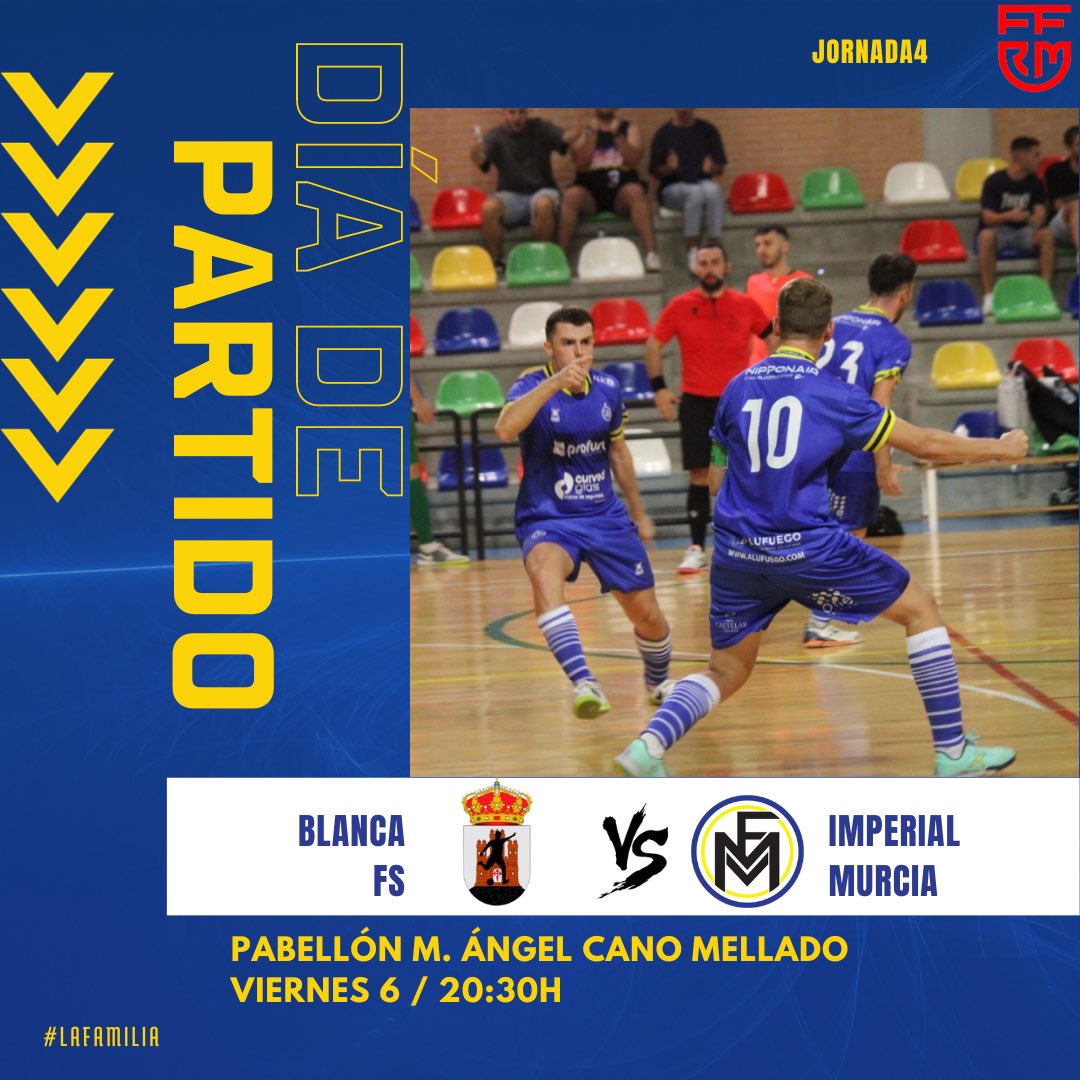 HOY JUGAMOS ✌🏻

🆚 @blancafs2021 

🕒 20:30H

🏟️ Pabellón M.Ángel Mellado (Blanca)