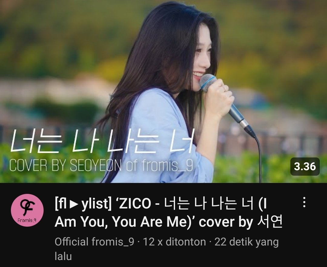 aboutfromis_9's tweet image. [📺#fromis_9] &amp;lt;fl▶️ylist&amp;gt;
‘ZICO - 너는 나 나는 너 (I Am You, You Are Me)’ cover by 서연

🍀 youtu.be/qNeq0aRGk9I

@realfromis_9
#프로미스나인 #f_laylist
#너는나_나는너