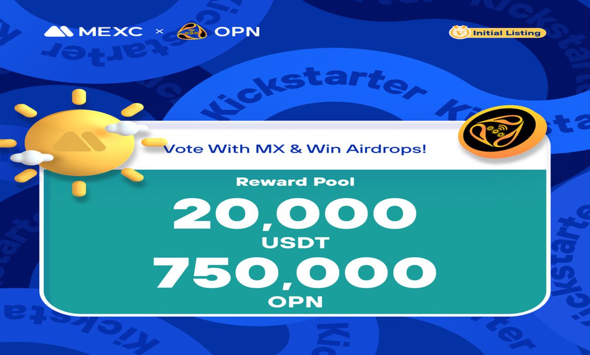 New #airdrop: OpenSource (Random 2000 &amp; Listing MEXC)
Reward: 200 OPN (~$10) 
News: MEXC
Distribution: November 13th

🔗Airdrop Link: t.me/OpenSourceAird…

Also The top 200 referrals will each get more OPN tokens