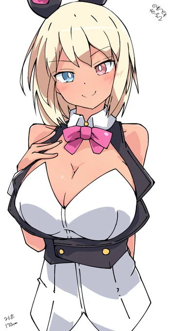 イブリーさん(""26歳"" ""身長173cm"")のバニー服が追加されたよ!!イブリー・ハッドさん「「26歳」」「「身長173cm」」の!!( `ᾥ' )( `ᾥ' )!! #アリスギア #アリスギアお絵かき #アリスギアダライアスコラボ 