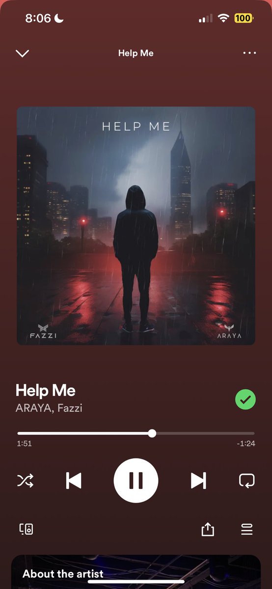 <a href="/arayasounds/">ARAYA</a> so happy “help Me” is finally out!! Loving it tons 😌