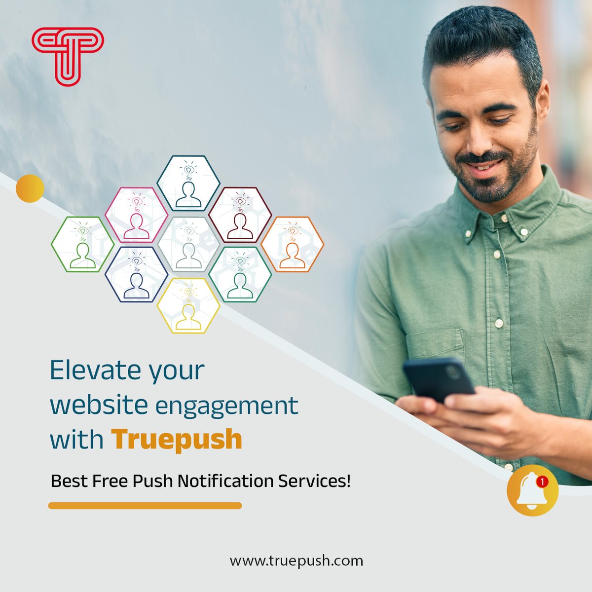 TruepushHQ's tweet image. Reach your audience in real-time and keep them informed. Get started today at truepush.com

#PushNotifications #EngagementBoost #EngagementBooster #reach audience #truepush